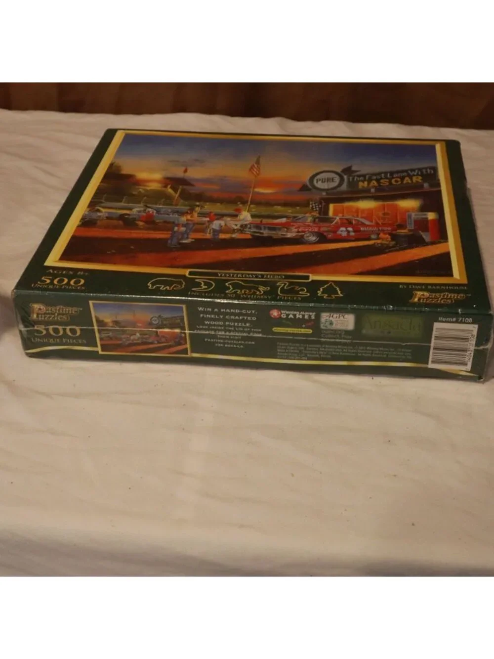 Pastime Puzzles Yesterdays Hero 500 Piece Jigsaw Puzzle Dave Barnhouse NASCAR